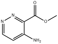 3-Pyridazinecarboxylic acid, 4-amino-, methyl ester Structure